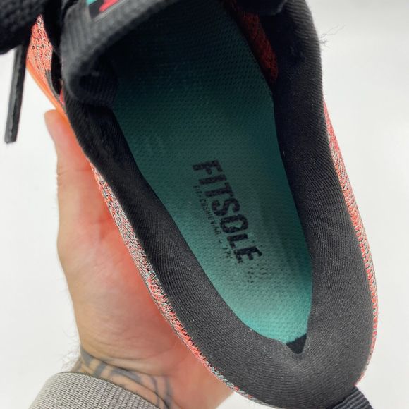 Nike Flyknit Air Max Trainers Running Shoes Hyperpunch Orange 620659601 UK4/37.5 - Picture 12 of 13